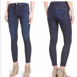 Rag & Bone High Waist Skinny Ankle Jeans Mad River